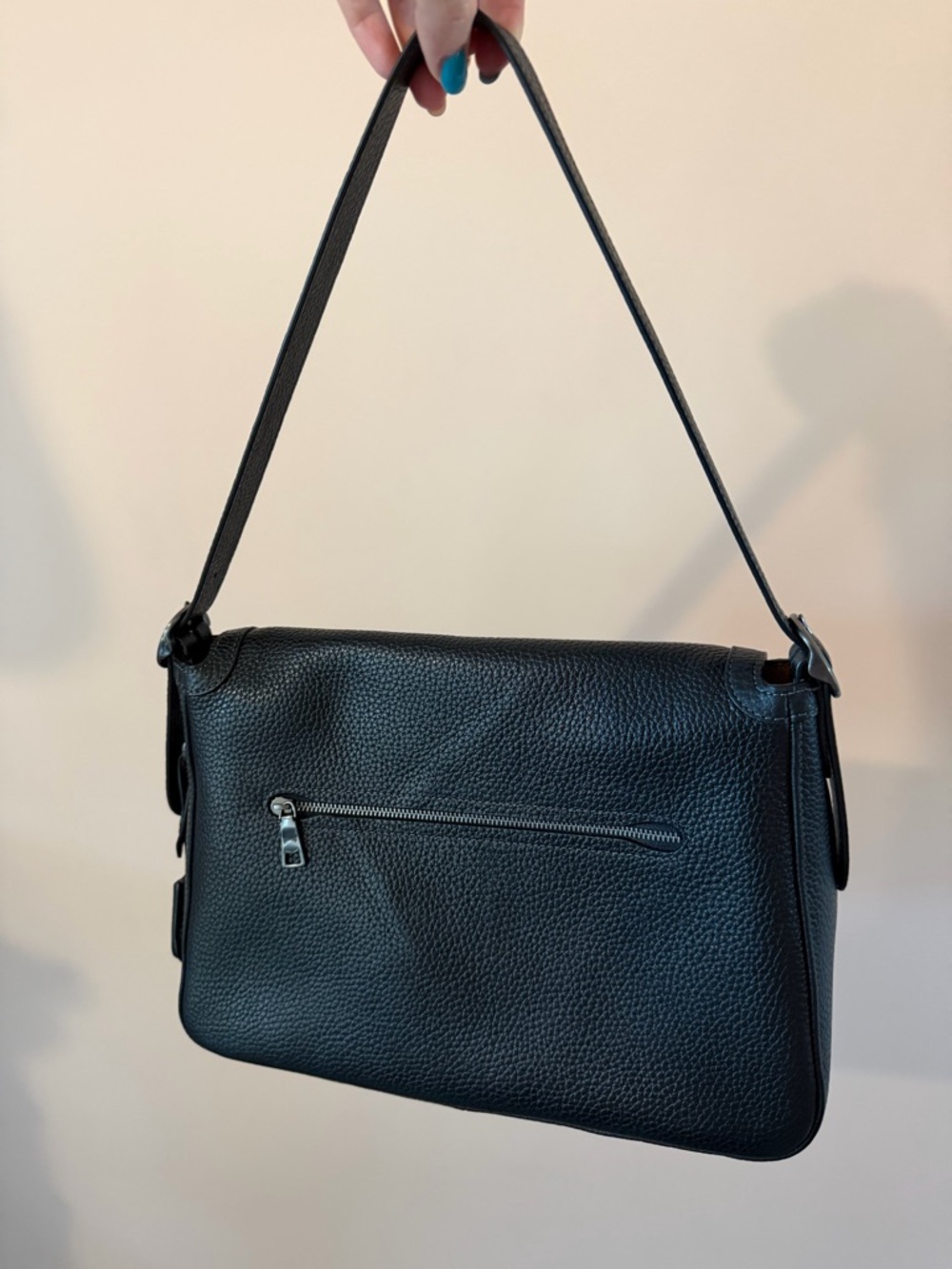 Coach Black Large Etta Flap Shoulder Bag - Picture 2 of 7